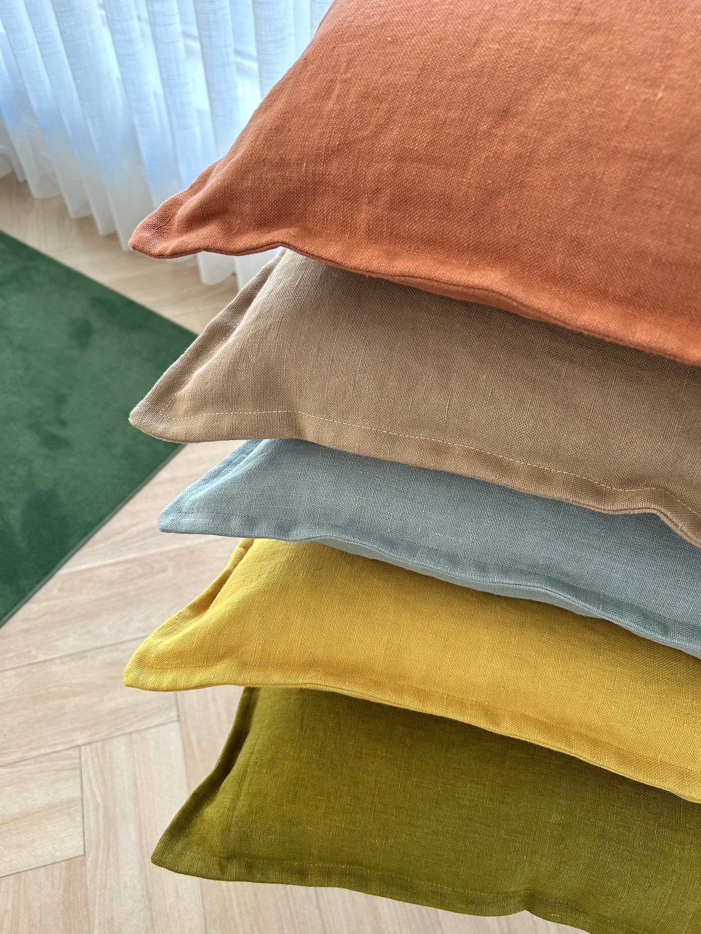 ALMOFADA SKY BLUE LINEN