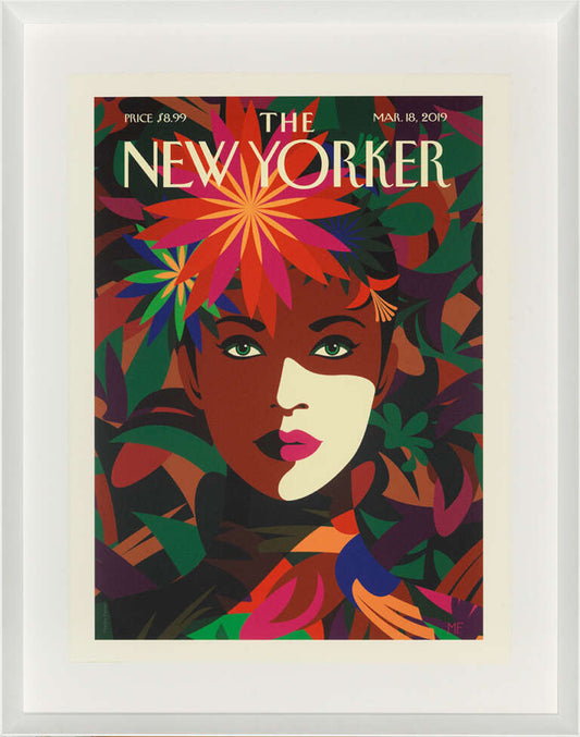 MOLDURA E POSTER - THE NEW YORKER: SPRING TO MIND